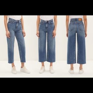 Frank and Oak Nina wide leg crop Size 25
